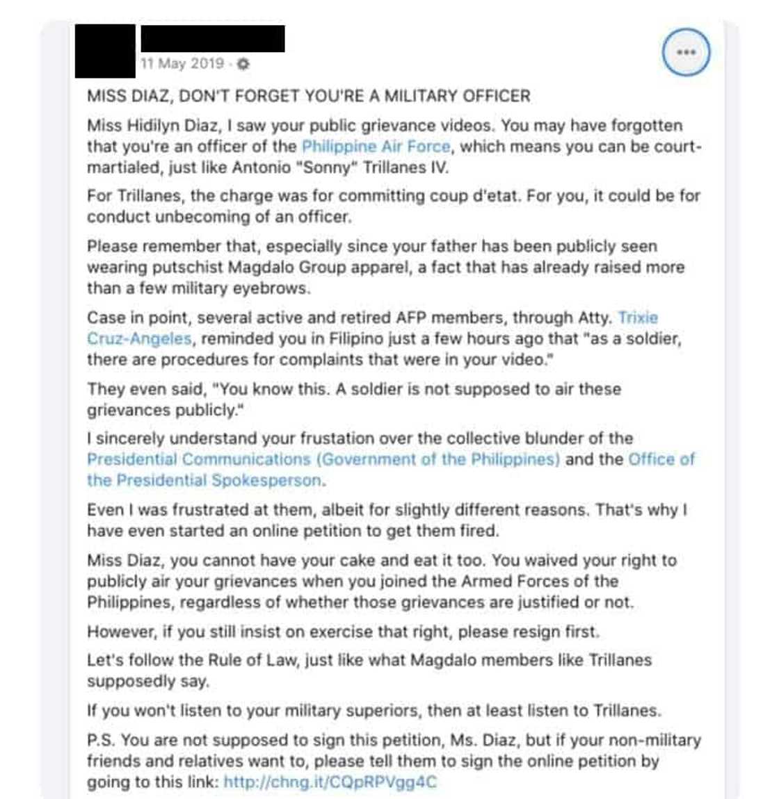 Old post ng kilalang blogger Thinking Pinoy na ipapa-court martial si Hidilyn Diaz, viral uli Old post ng kilalang blogger Thinking Pinoy na ipapa-court martial si Hidilyn Diaz, viral uli