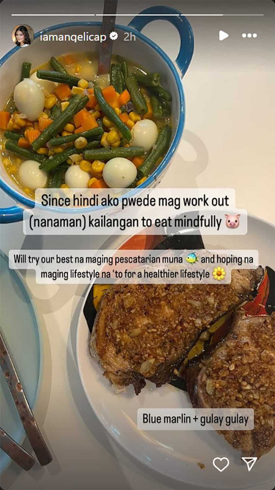 Angelica Panganiban, ibinahaging nag-iingat sa food dahil bawal pa mag-workout Angelica Panganiban, ibinahaging nag-iingat sa food dahil bawal pa mag-workout