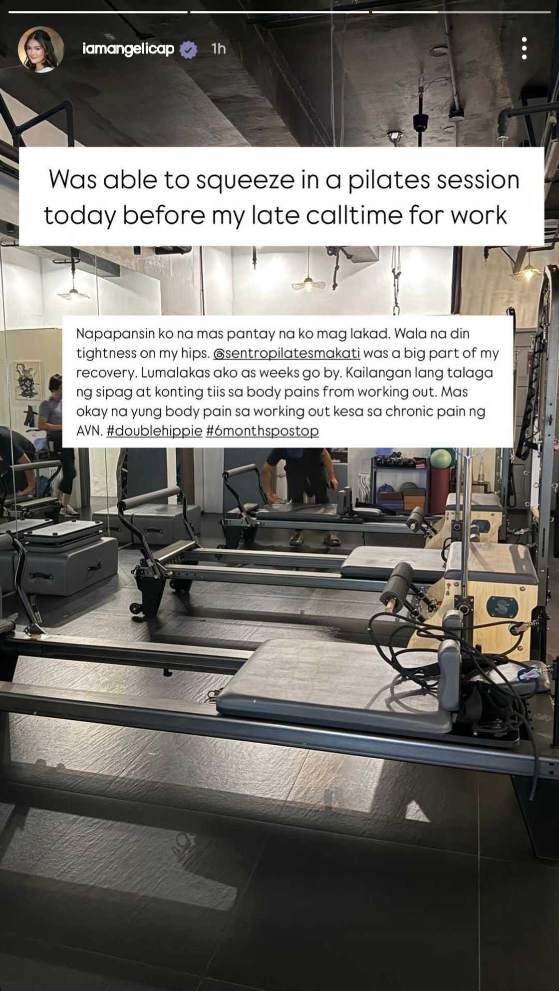 Angelica Panganiban, may napansin sa kanyang hips makalipas ang ilang workout sessions Angelica Panganiban, may napansin sa kanyang hips makalipas ang ilang workout sessions