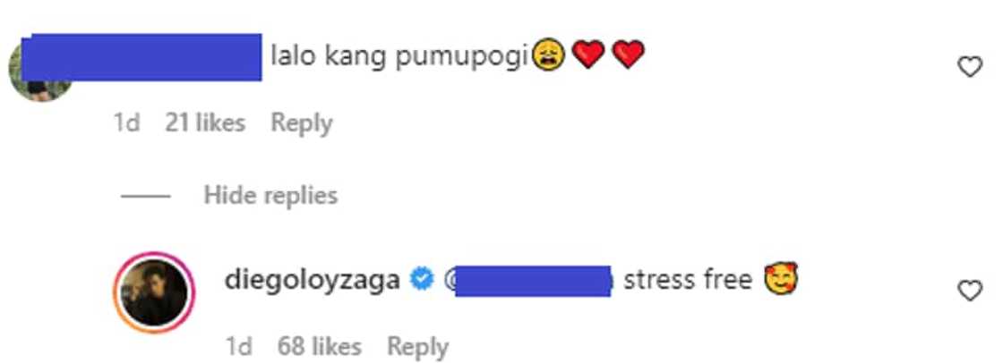 Diego Loyzaga, nag-react sa komentong lalo siyang gumagwapo: "stress free" Diego Loyzaga, nag-react sa komentong lalo siyang gumagwapo: "stress free"