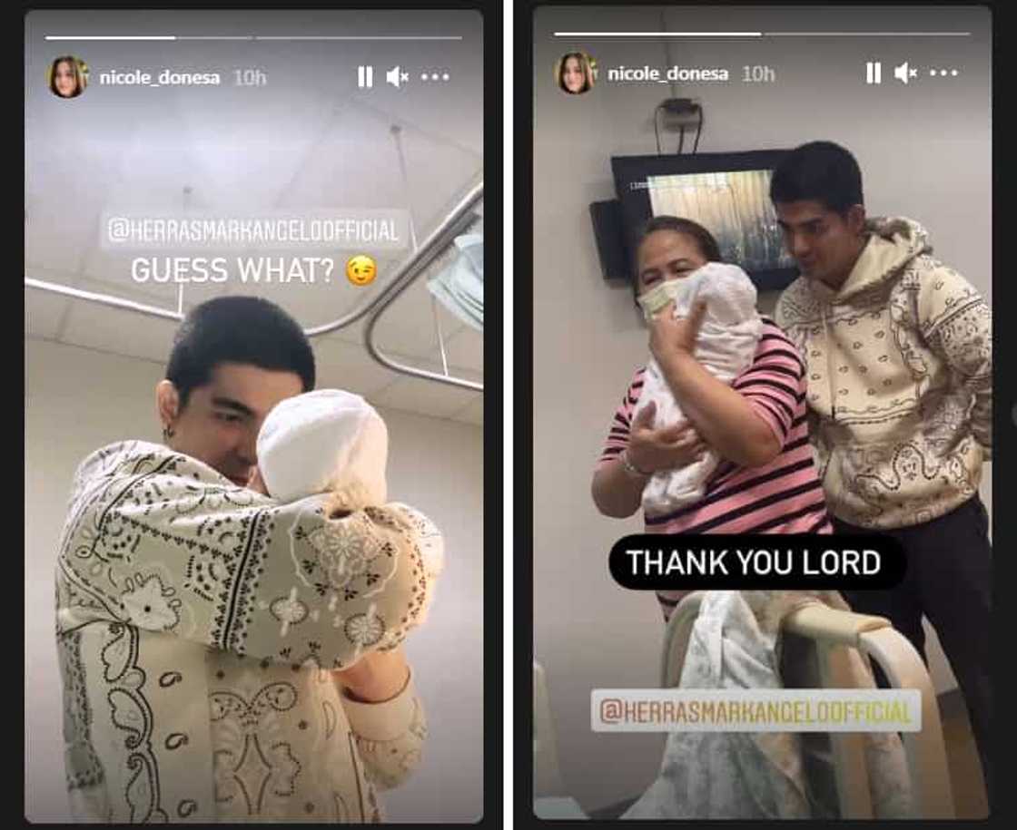 Mark Herras, Nicole Donesa welcome their son baby Corky Mark Herras, Nicole Donesa welcome their son baby Corky