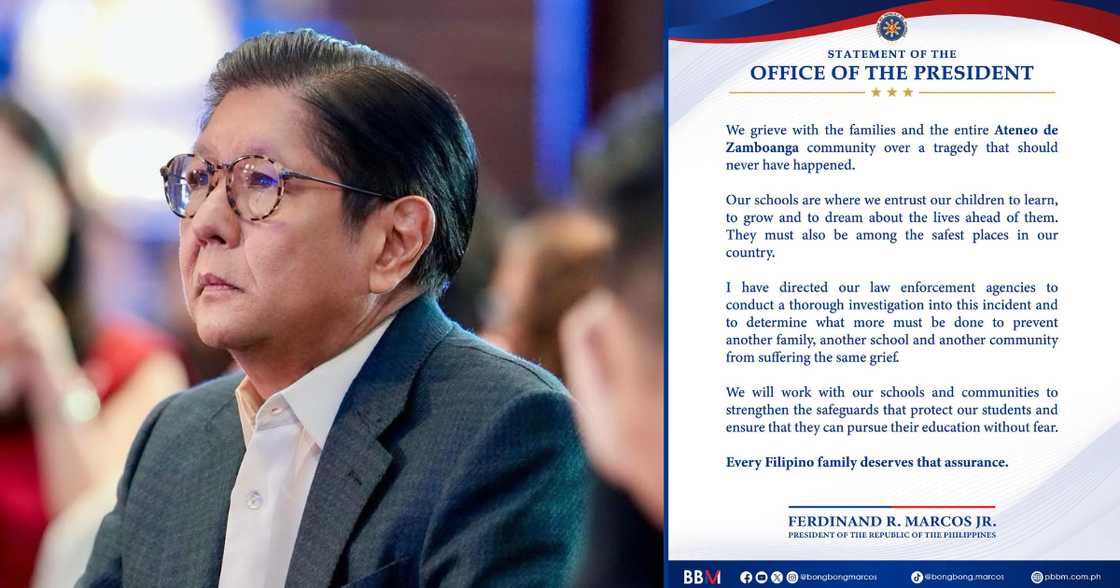 President Ferdinand Marcos Jr., may matinding direktiba kasunod ng trahedyang yumanig sa AdZU President Ferdinand Marcos Jr., may matinding direktiba kasunod ng trahedyang yumanig sa AdZU