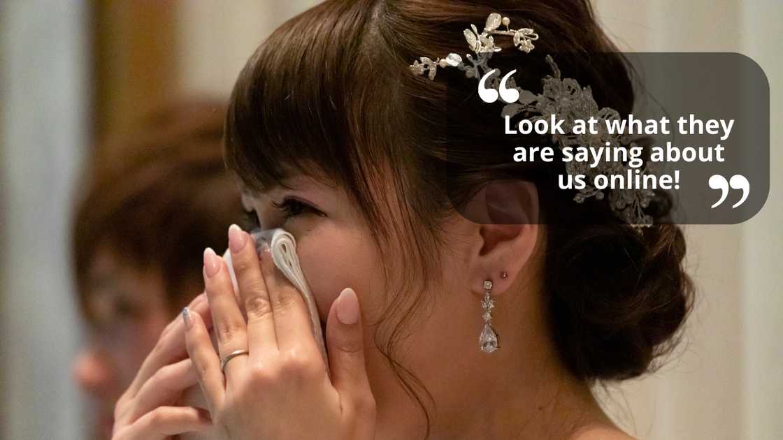 A distressed bride A distressed bride