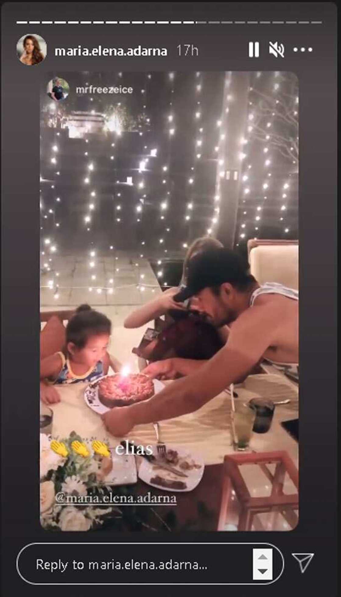 Video of touching moment Derek Ramsay lets Elias blow candle on Ellen's birthday cake Video of touching moment Derek Ramsay lets Elias blow candle on Ellen's birthday cake