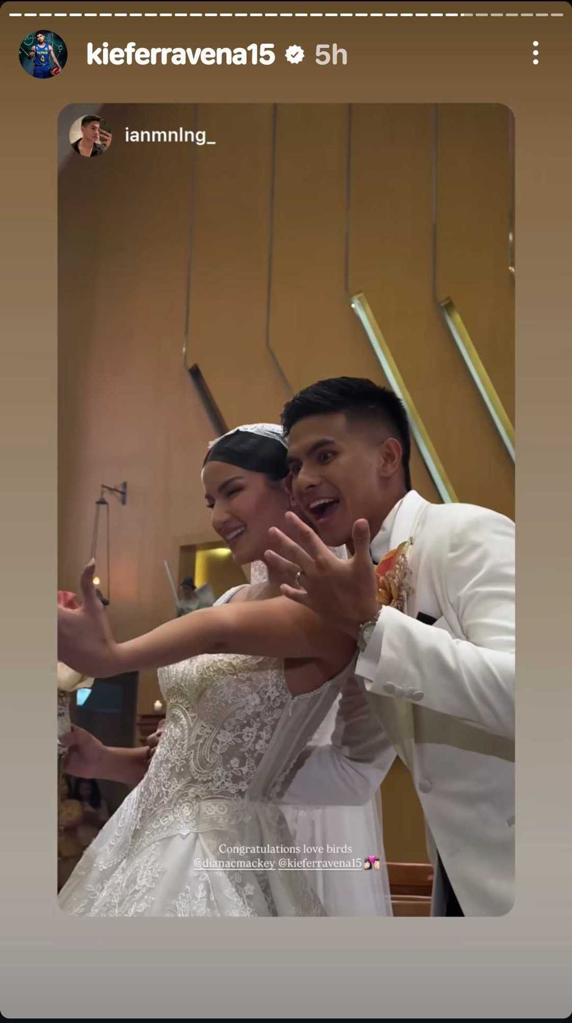 Kiefer Ravena and Diana Mackey officially tie the knot Kiefer Ravena and Diana Mackey officially tie the knot