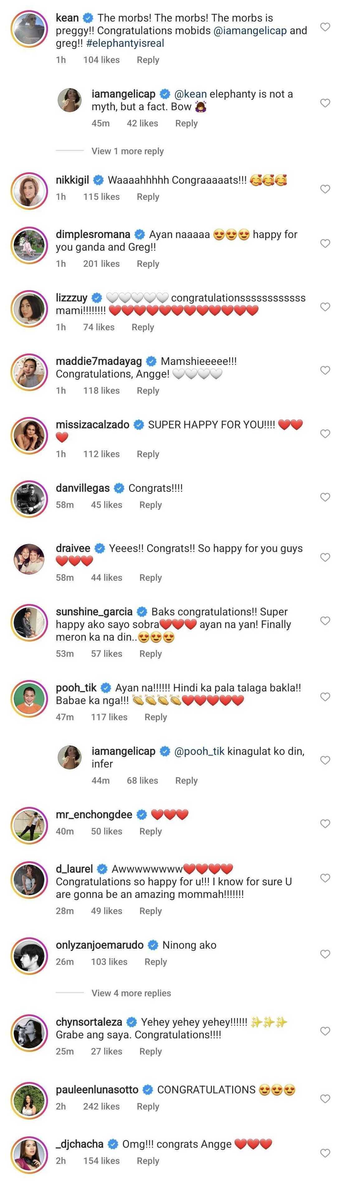 Celebrities react to Angelica Panganiban's pregnancy reveal on social media