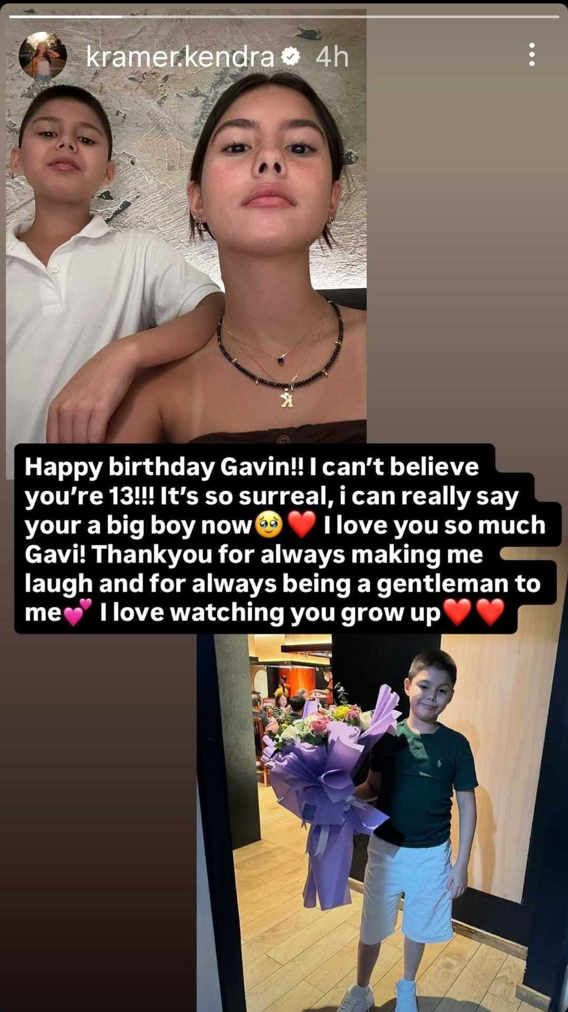 Kendra Kramer celebrates brother Gavin’s 13th birthday with heartfelt social media post Kendra Kramer celebrates brother Gavin’s 13th birthday with heartfelt social media post