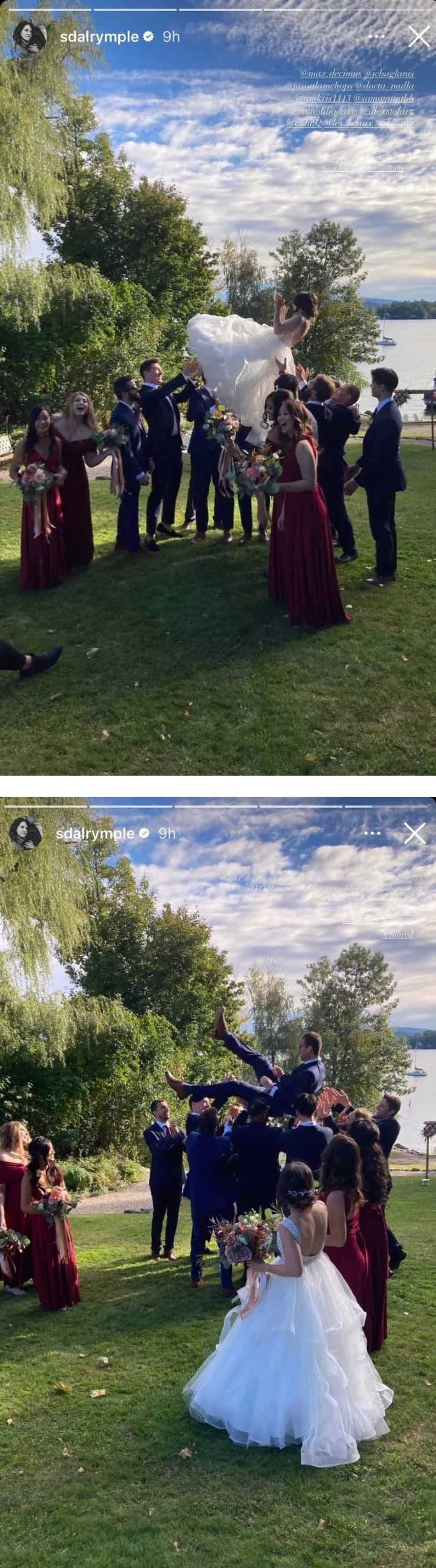 Celebs react to Serena Dalrymple and Thomas Bredillet’s epic wedding photos Celebs react to Serena Dalrymple and Thomas Bredillet’s epic wedding photos