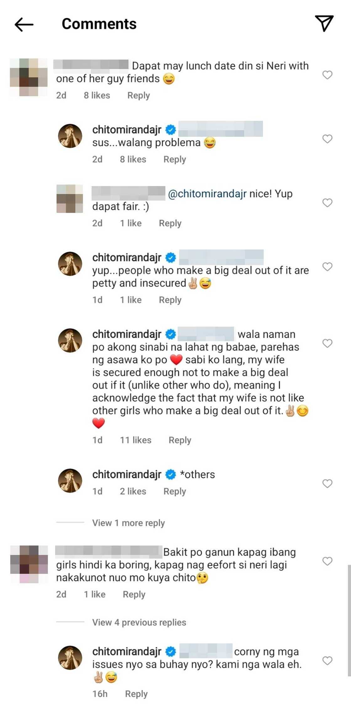 Chito Miranda, sinupalpal ang netizens na pumuna sa "lunch date" nila ni Bubbles Paraiso Chito Miranda, sinupalpal ang netizens na pumuna sa "lunch date" nila ni Bubbles Paraiso