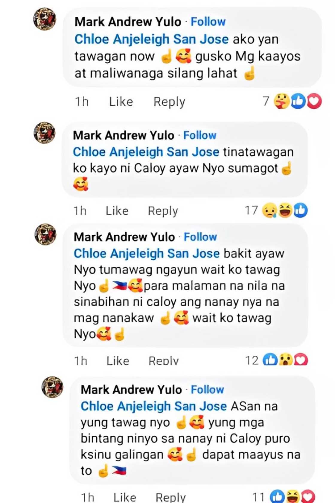 Mark Andrew Yulo: "Tinatawagan ko kayo ni Caloy di kayo sumasagot"