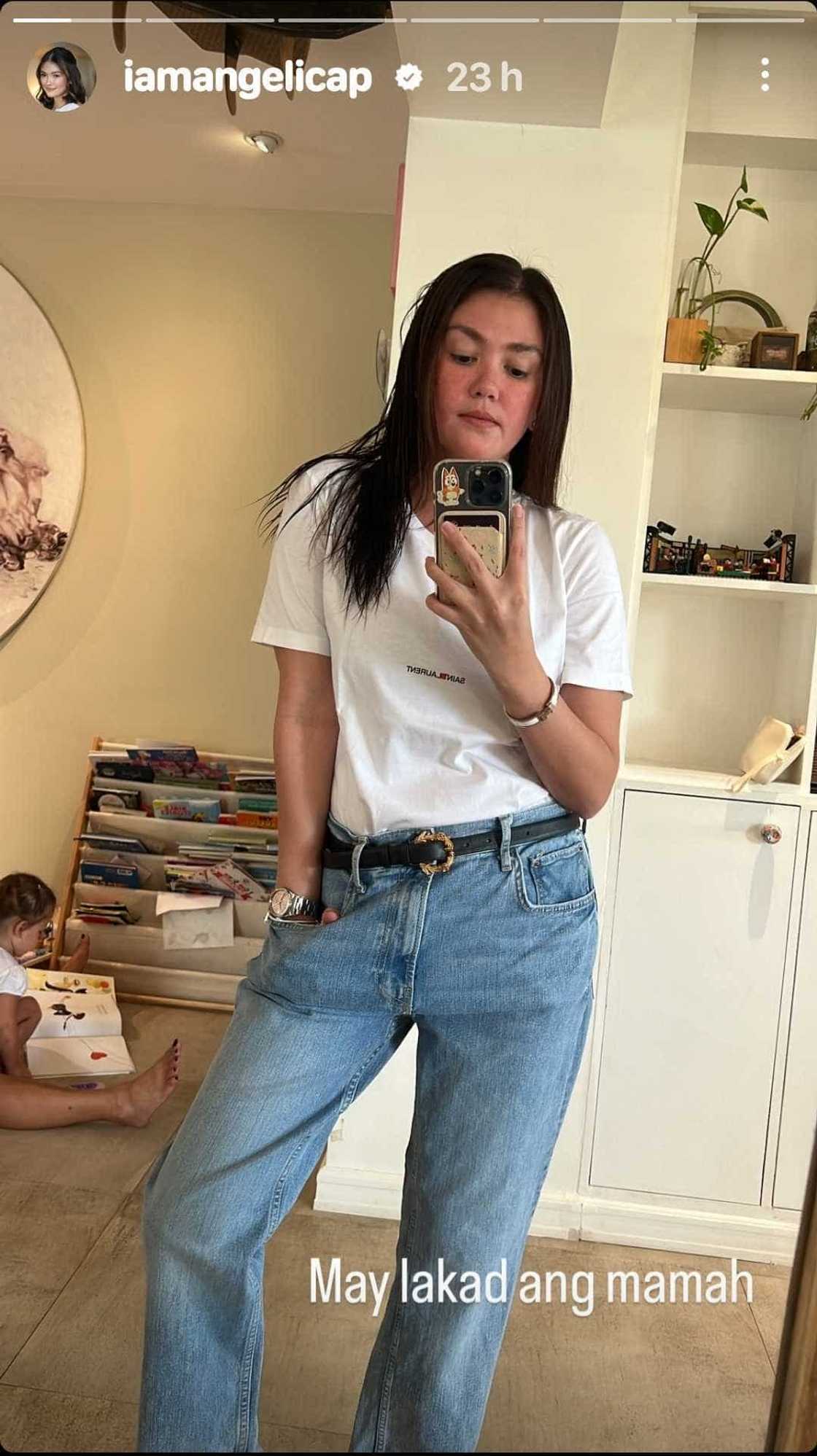 Angelica Panganiban shares lovely mirror selfie: "May lakad ang mamah" Angelica Panganiban shares lovely mirror selfie: "May lakad ang mamah"