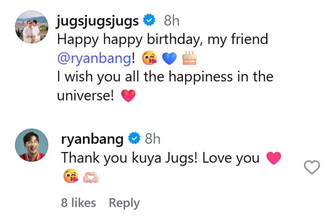 Jugs Jugueta, binati si Ryan Bang sa kaarawan nito; may nakakaantig na wish para kay Ryan Jugs Jugueta, binati si Ryan Bang sa kaarawan nito; may nakakaantig na wish para kay Ryan