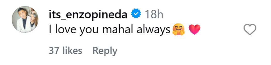 Michelle Vito, may sweet anniversary post; Enzo Pineda, nag-react