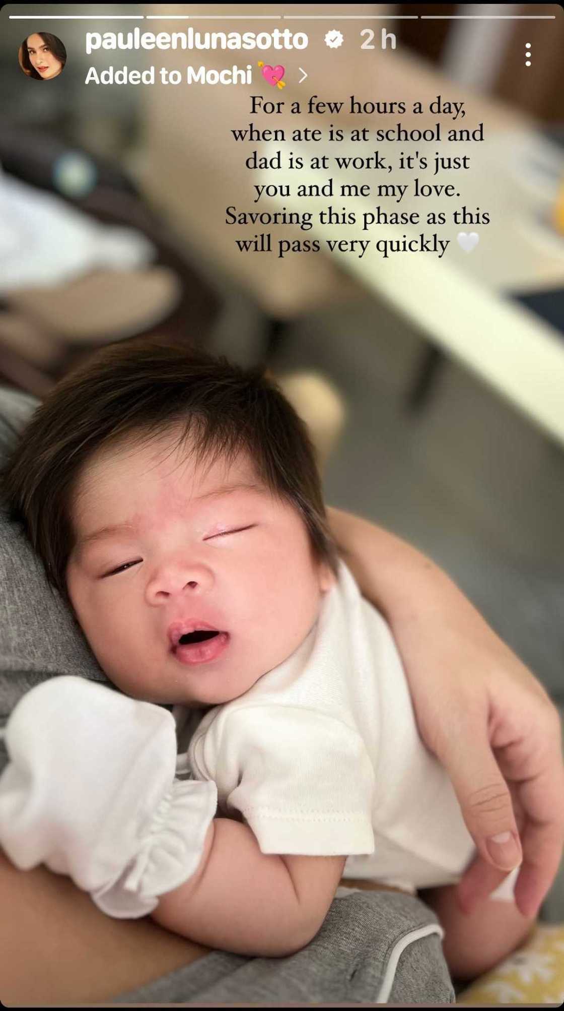 Pauleen Luna shares heartwarming post about Baby Mochi: “Savoring this phase” Pauleen Luna shares heartwarming post about Baby Mochi: “Savoring this phase”