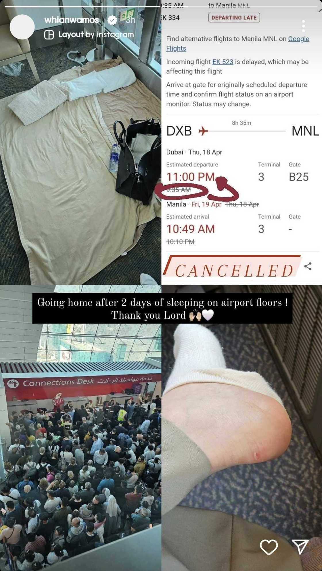 Rhian Ramos, ibinahagi ang matinding sinapit sa airport matapos ma-cancel ang flight Rhian Ramos, ibinahagi ang matinding sinapit sa airport matapos ma-cancel ang flight