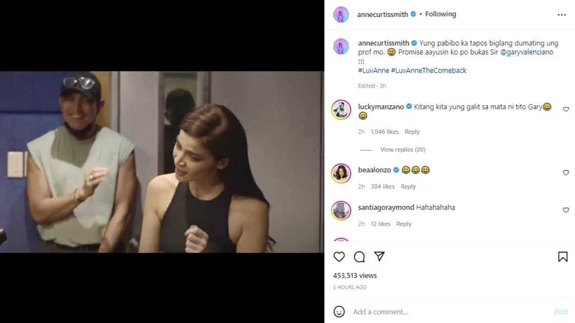 Video ng pagkagulat ni Anne Curtis kay Gary Valenciano, kinagiliwan online Video ng pagkagulat ni Anne Curtis kay Gary Valenciano, kinagiliwan online
