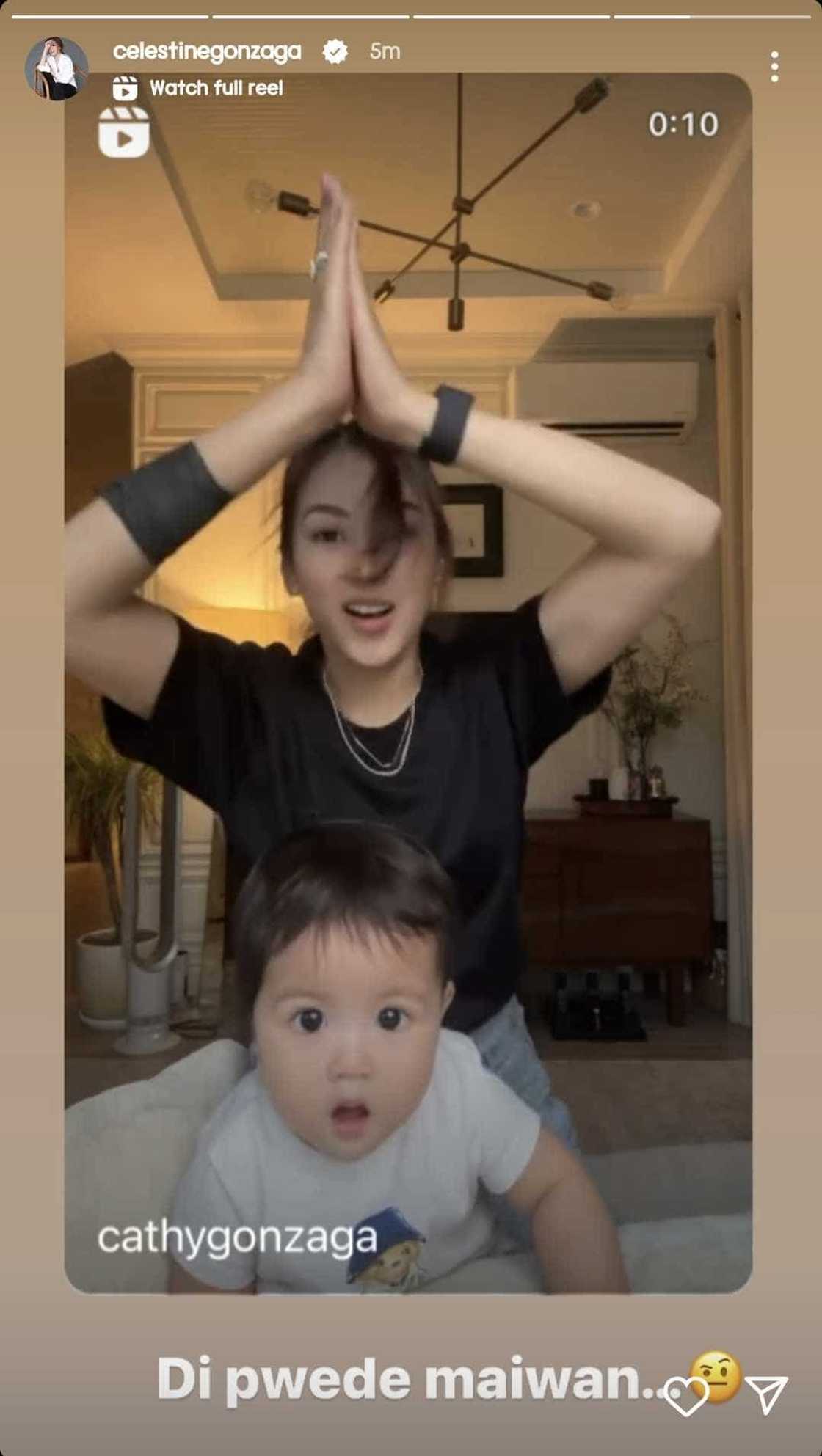 Toni Gonzaga sa video na ipinost ni Alex kasama si Baby Polly: "Di pwede maiwan" Toni Gonzaga sa video na ipinost ni Alex kasama si Baby Polly: "Di pwede maiwan"