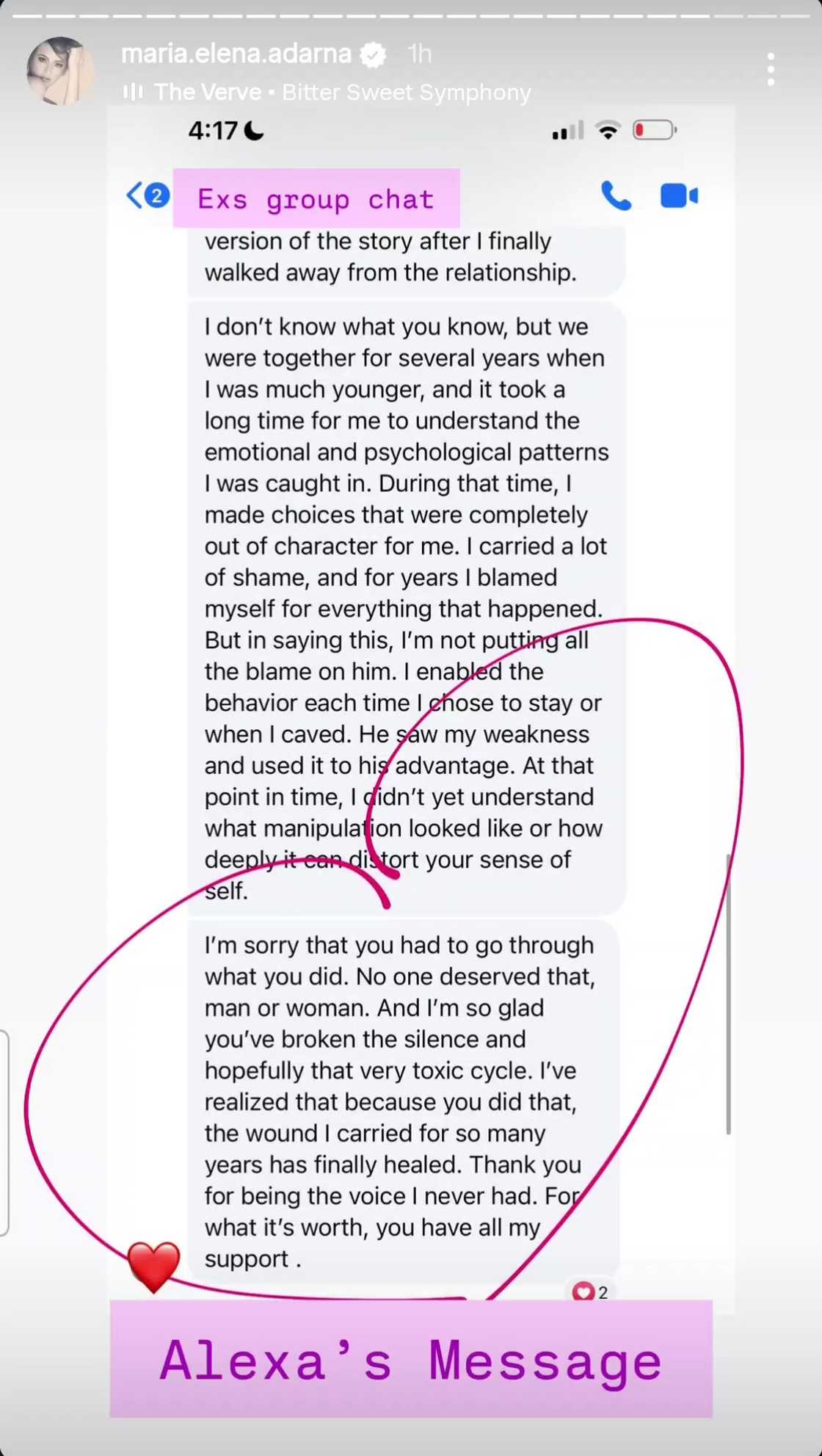 Ellen Adarna, ipinakita ang message sa kanya ni "Alexa" na ex umano ni "Derek" Ellen Adarna, ipinakita ang message sa kanya ni "Alexa" na ex umano ni "Derek"