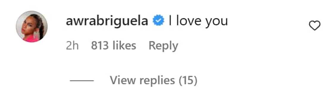 Awra Briguela, napa-comment ng “I love you” sa latest post ni Andrea Brillantes