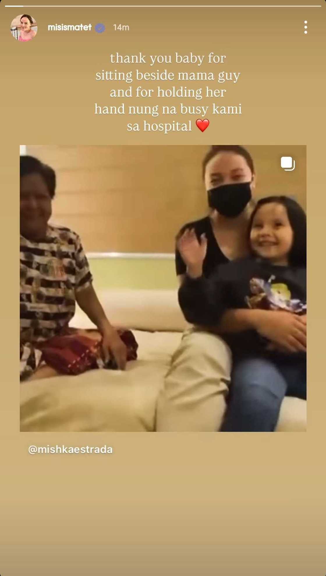 Matet de Leon, pinasalamatan ang anak na si Mishka sa ginawa nito para kay Nora Aunor Matet de Leon, pinasalamatan ang anak na si Mishka sa ginawa nito para kay Nora Aunor