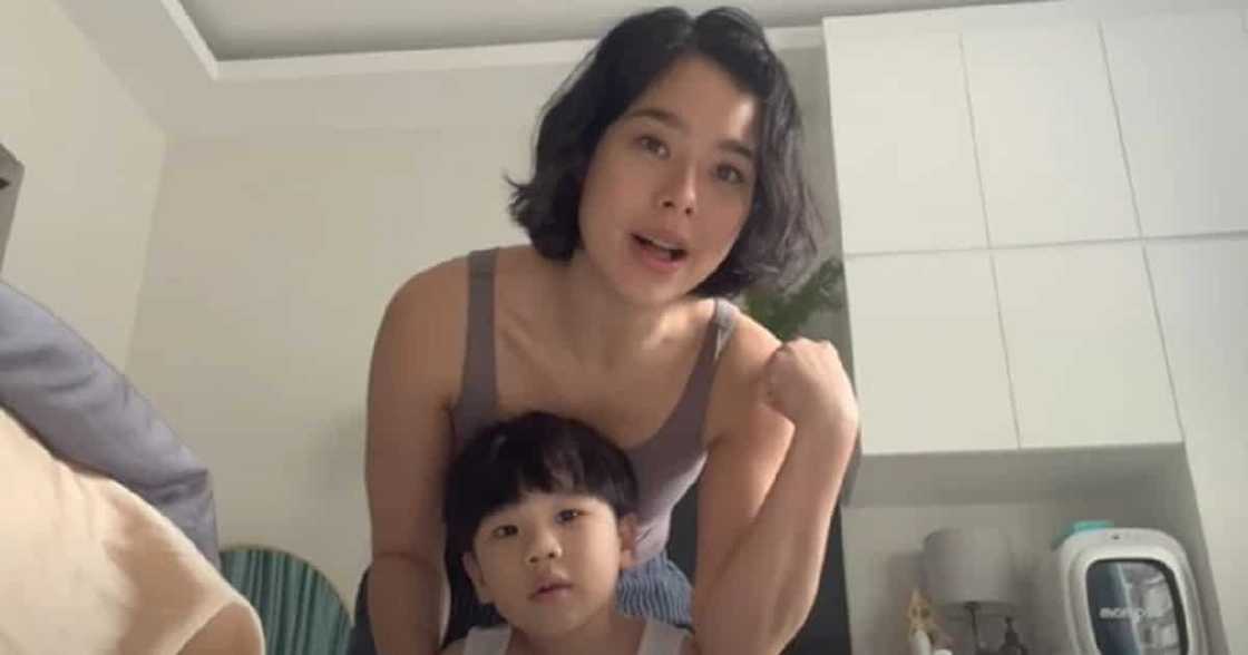 Saab Magalona gets emotional after her eldest child Pancho crawls for 1st time