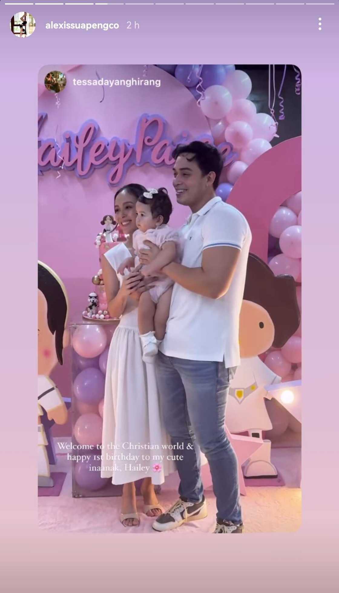 Photos mula sa first birthday party ng anak ni Diego Loyzaga, viral na