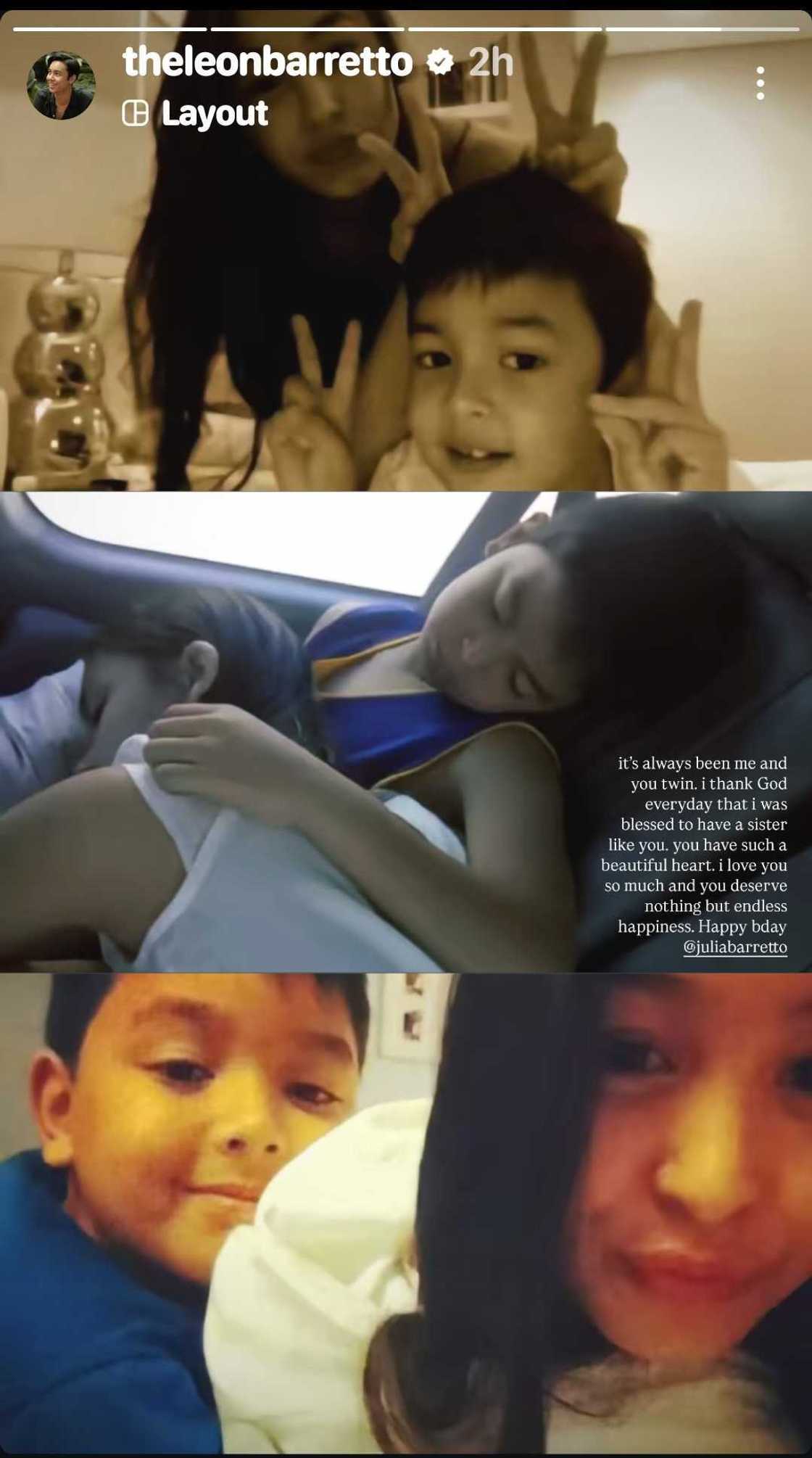 Leon Barretto, nag-post ng nakakaantig na birthday message para kay Julia Barretto Leon Barretto, nag-post ng nakakaantig na birthday message para kay Julia Barretto