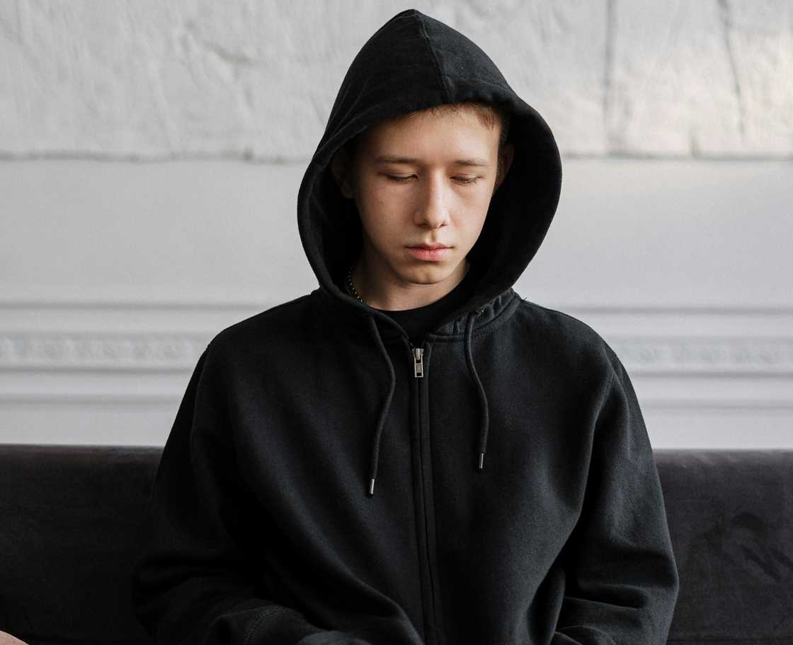 Distressed teen boy Distressed teen boy