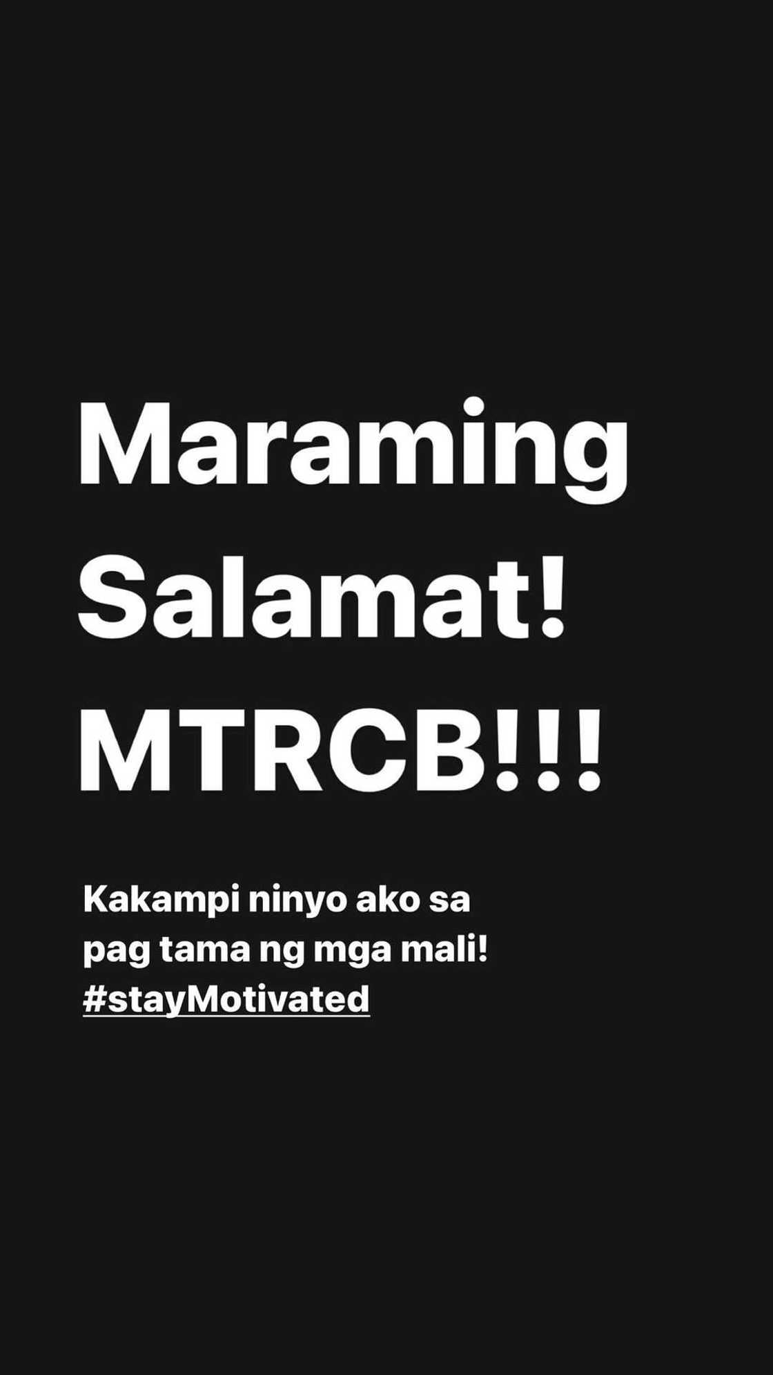 Rendon Labador, nagpasalamat sa MTRCB: "Kakampi ninyo ako sa pagtama ng mga mali"