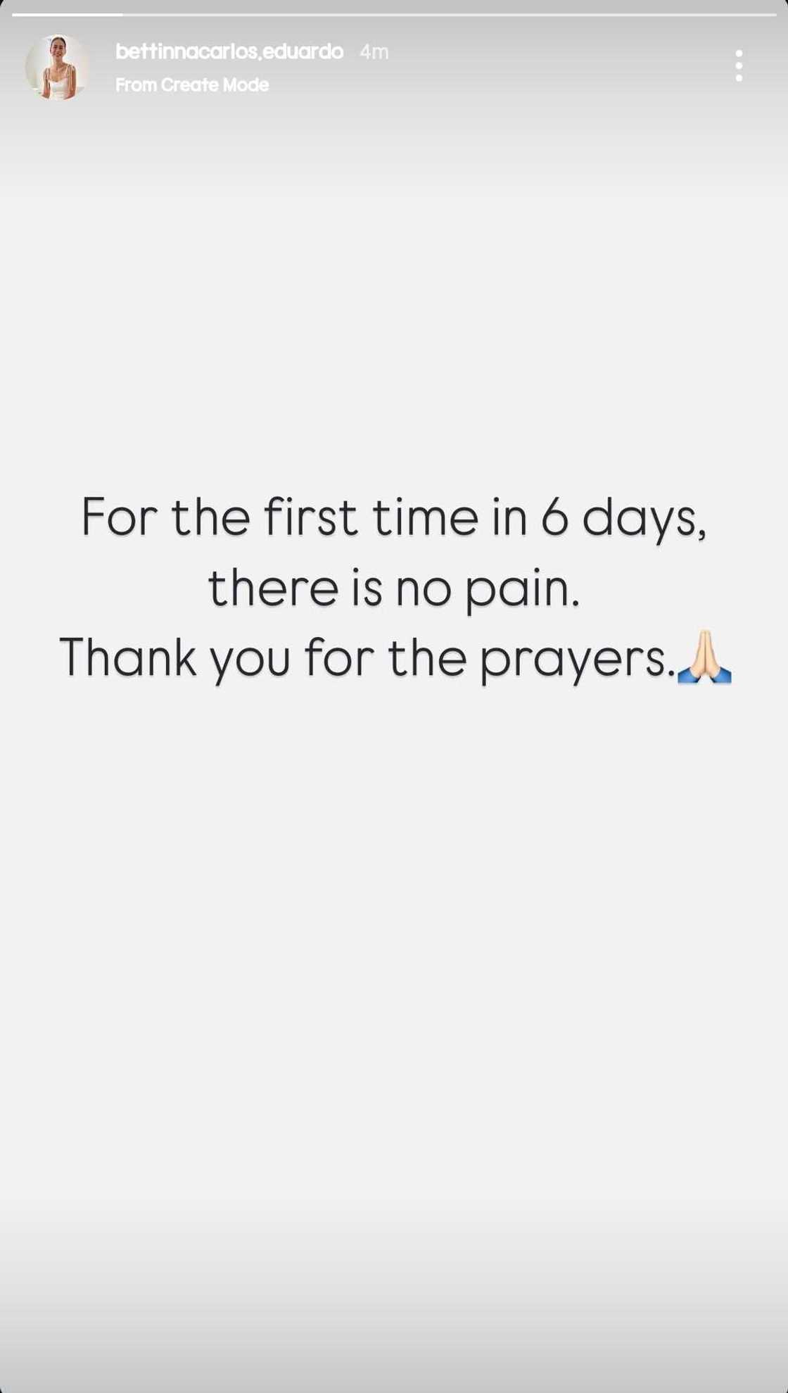 Bettina Carlos, nagbigay ng update matapos ang health scare niya: "For the first time in 6 days" Bettina Carlos, nagbigay ng update matapos ang health scare niya: "For the first time in 6 days"