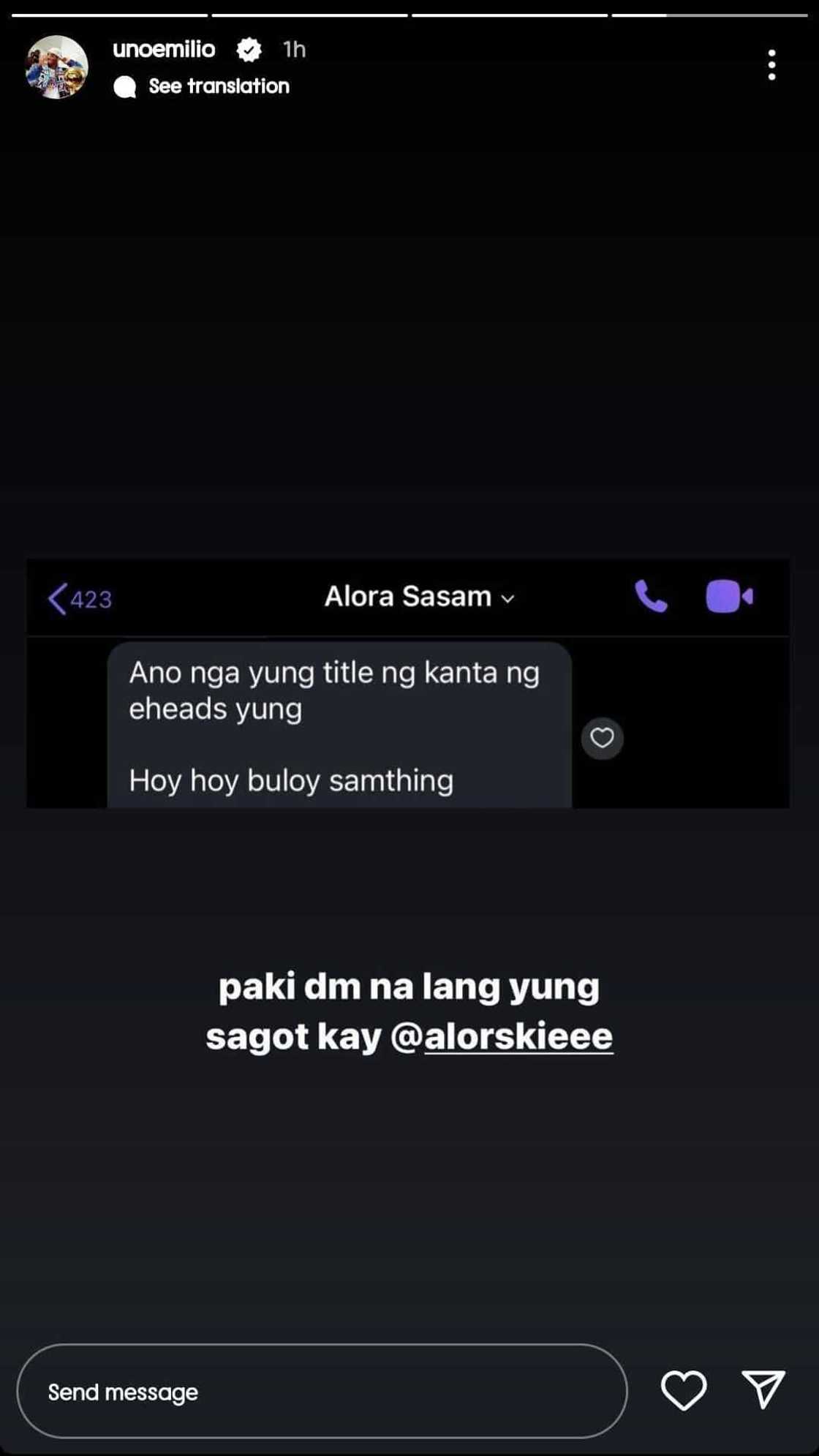Jake Ejercito, ipinakita ang nakakaaliw na message ni Alora Sasam: "Paki-DM na lang yung sagot" Jake Ejercito, ipinakita ang nakakaaliw na message ni Alora Sasam: "Paki-DM na lang yung sagot"