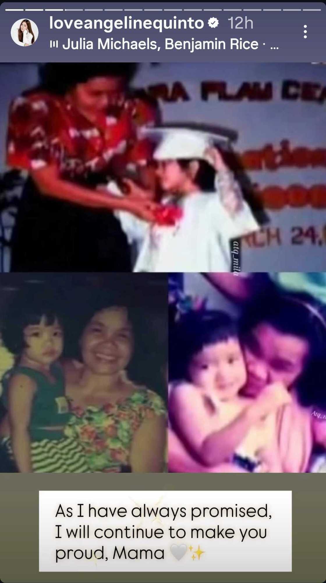 Angeline Quinto, nagtapos ng kolehiyo; may emosyonal na mensahe kay Mama Bob matapos ang tagumpay