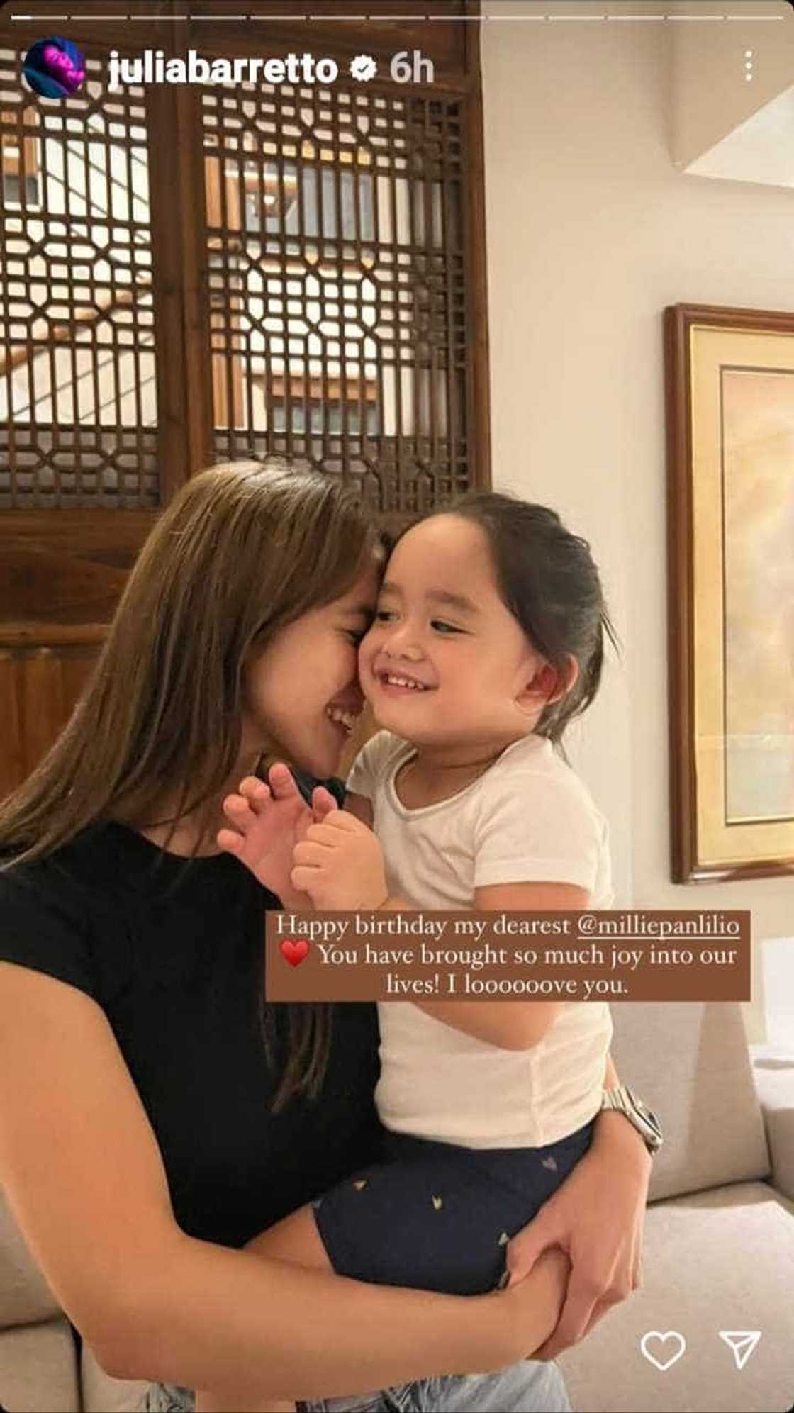 Julia Barretto pens heartfelt birthday greeting for niece Millie