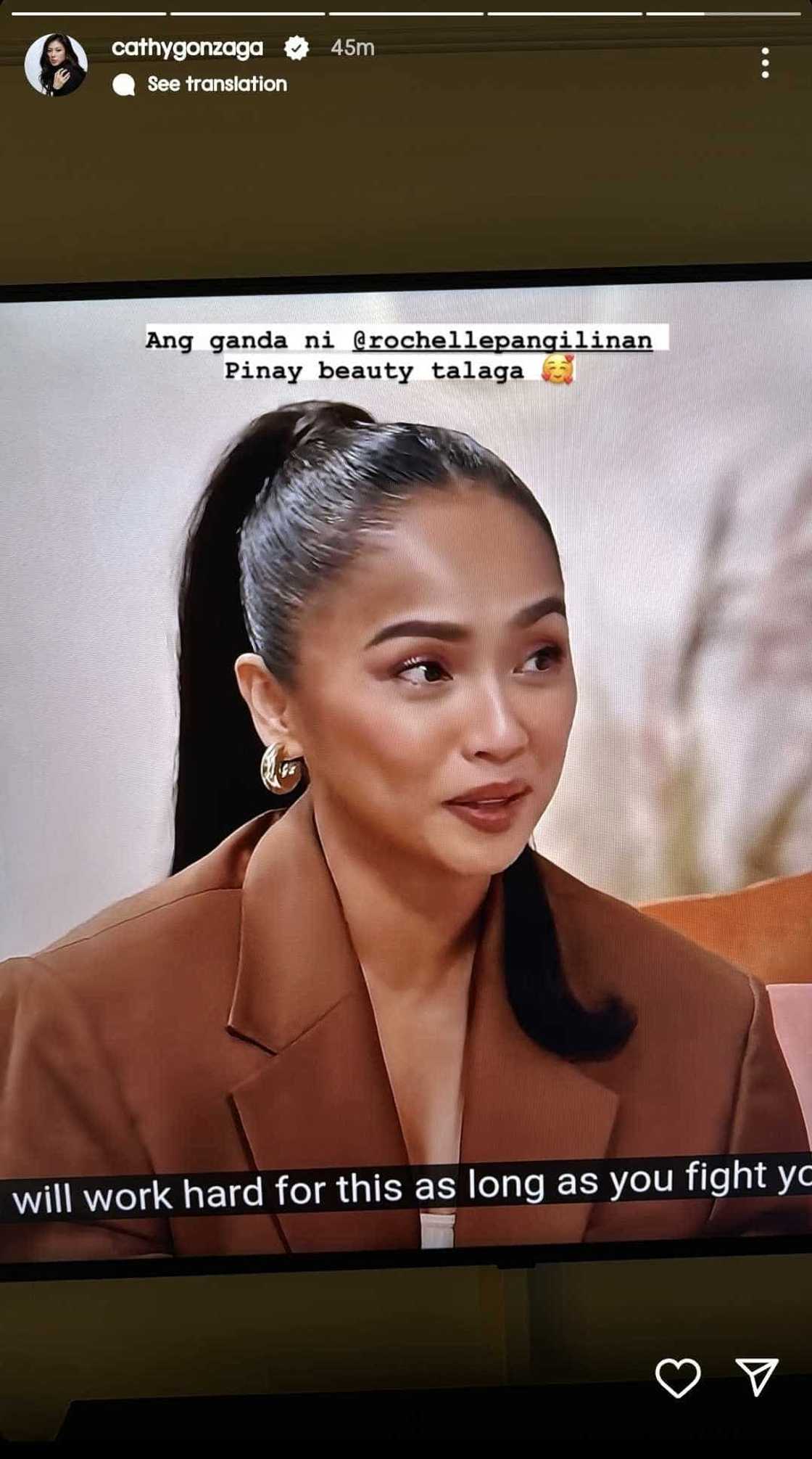 Alex Gonzaga, pinuri ang ganda ni Rochelle Pangilinan: "Pinay beauty talaga" Alex Gonzaga, pinuri ang ganda ni Rochelle Pangilinan: "Pinay beauty talaga"