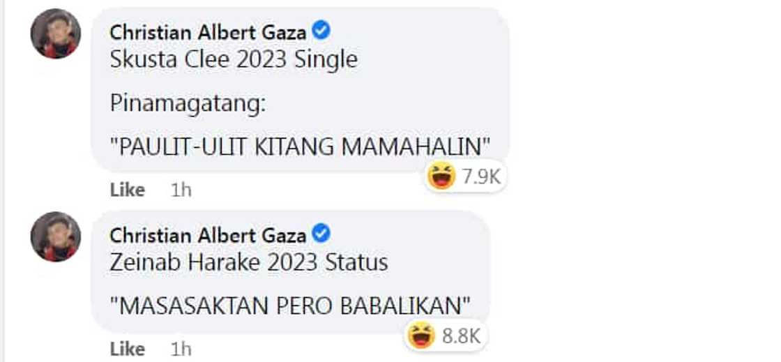Xian Gaza, nag-post ng “news headline 2023” ukol kina Zeinab Harake at Skusta Clee: “nagkabalikan na!" Xian Gaza, nag-post ng “news headline 2023” ukol kina Zeinab Harake at Skusta Clee: “nagkabalikan na!"