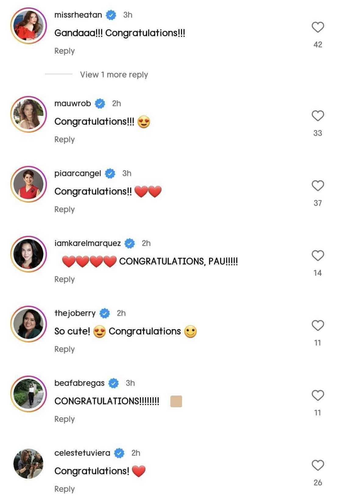 Celebrities gush over Pauleen Luna and Vic Sotto's baby Thia Marceline Celebrities gush over Pauleen Luna and Vic Sotto's baby Thia Marceline