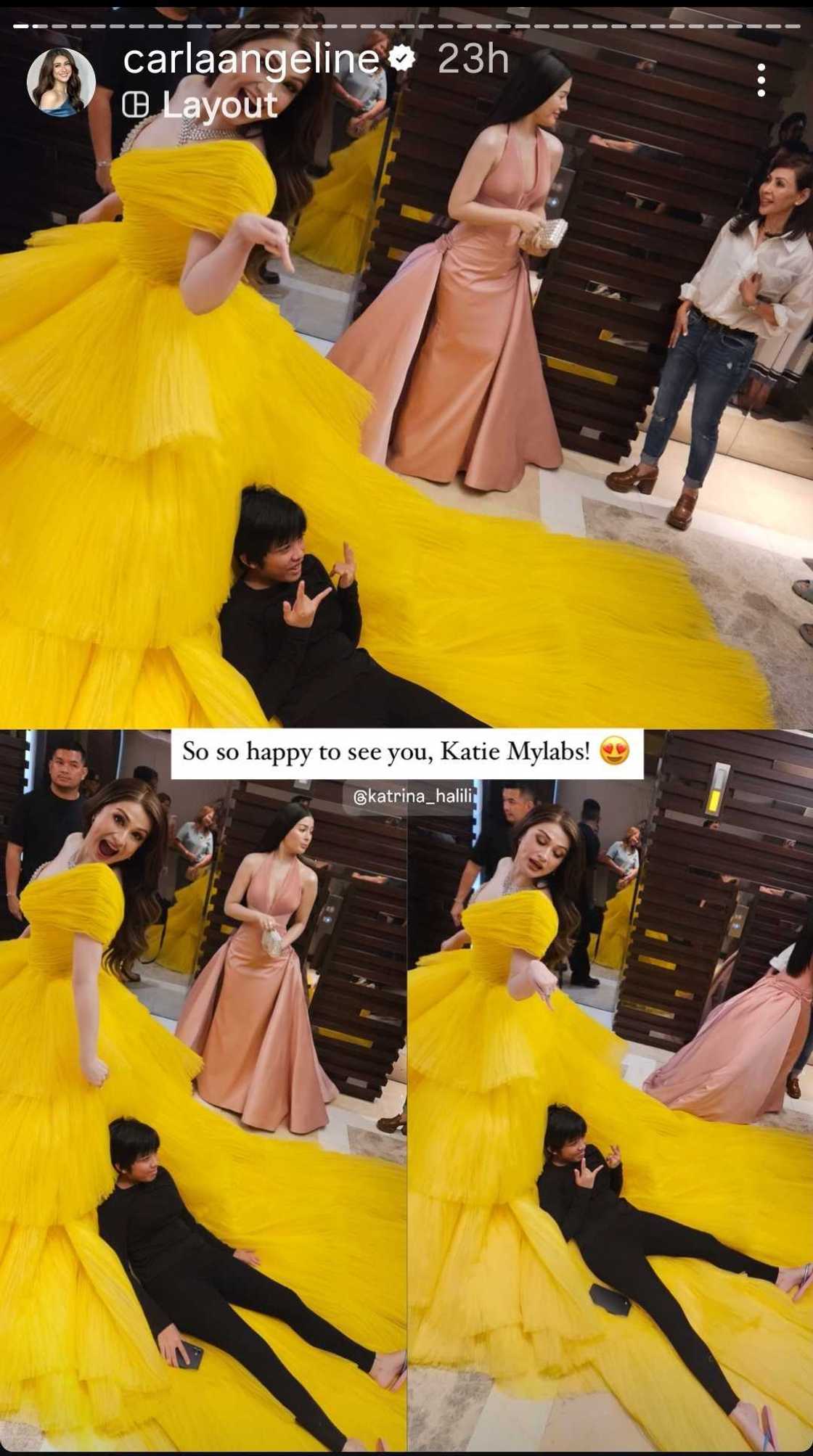Katrina Halili’s daughter Katie turns Carla Abellana’s gown into a lounge spot at GMA Gala 2025 Katrina Halili’s daughter Katie turns Carla Abellana’s gown into a lounge spot at GMA Gala 2025