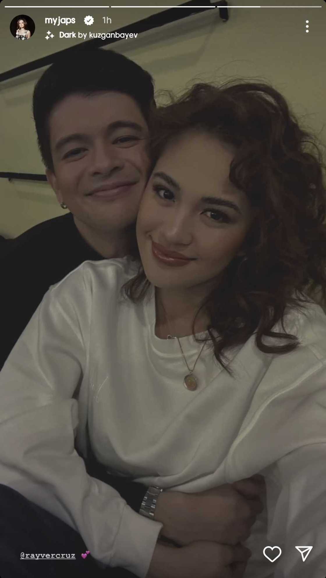 Julie Anne San Jose posts sweet, cozy photo with Rayver Cruz Julie Anne San Jose posts sweet, cozy photo with Rayver Cruz