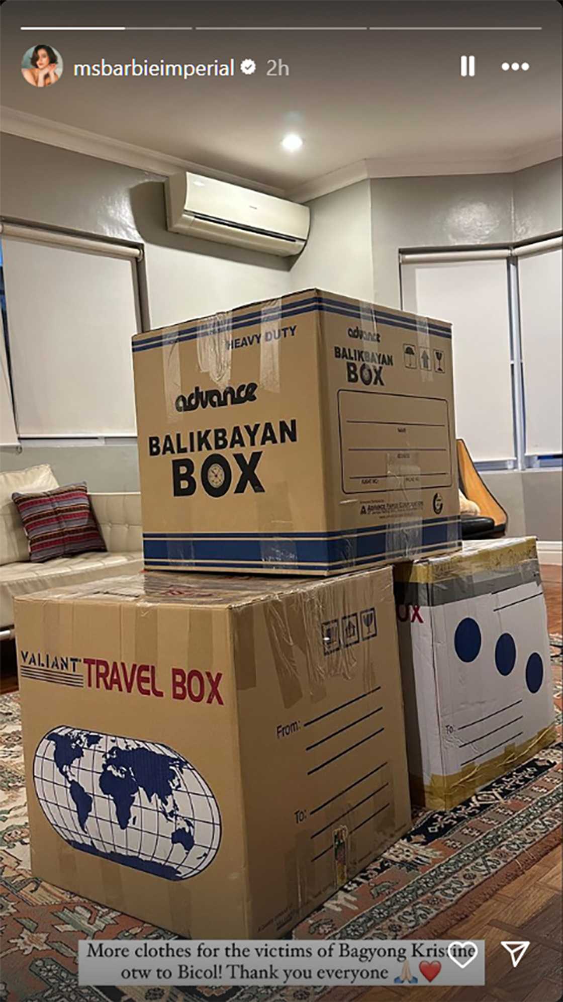 Barbie Imperial, shinare pics ng mga nalikom niyang donation para sa mga biktima ng bagyong Kristine Barbie Imperial, shinare pics ng mga nalikom niyang donation para sa mga biktima ng bagyong Kristine