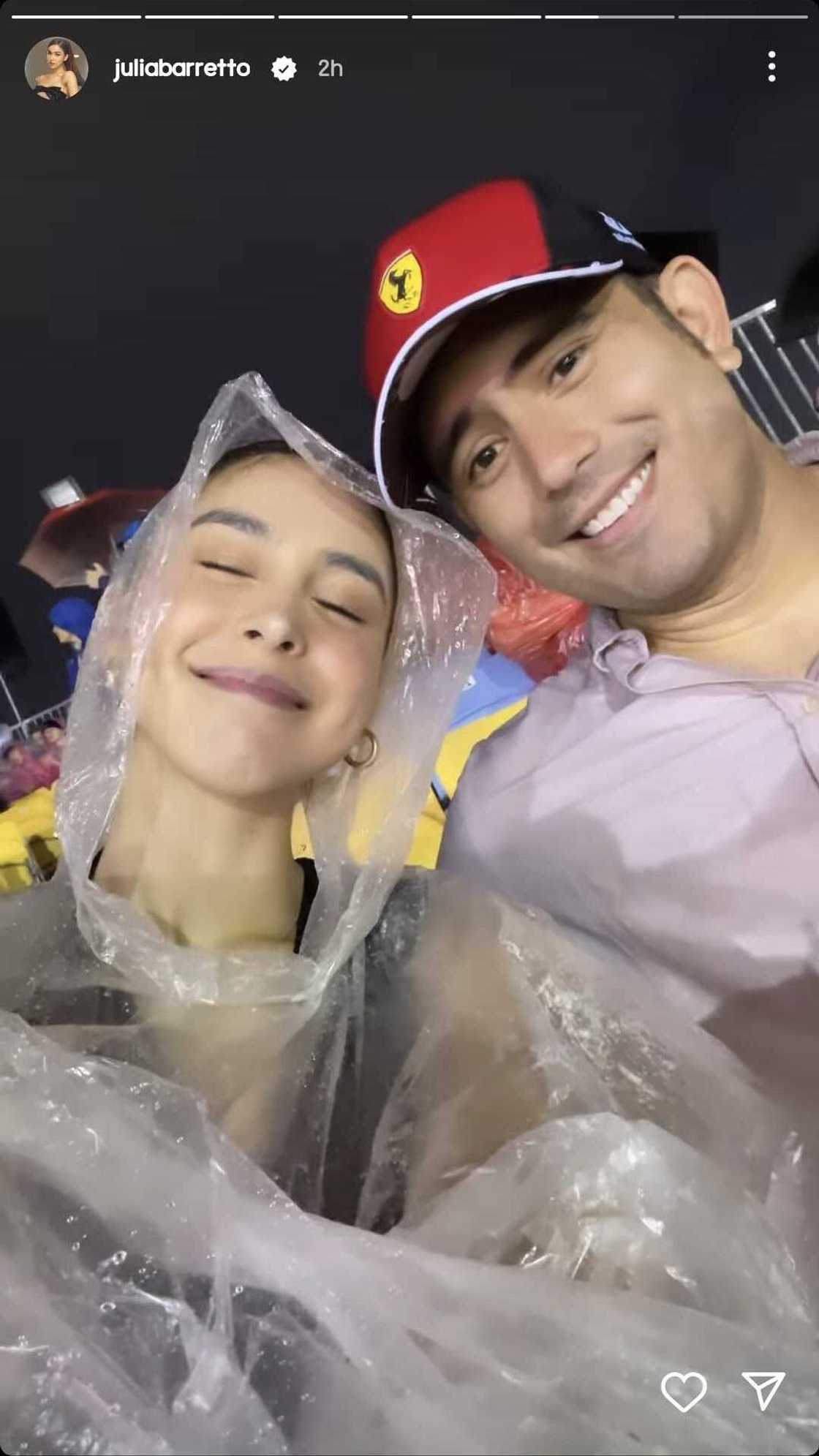 Julia Barretto, Gerald Anderson watch Formula 1 in Singapore Julia Barretto, Gerald Anderson watch Formula 1 in Singapore