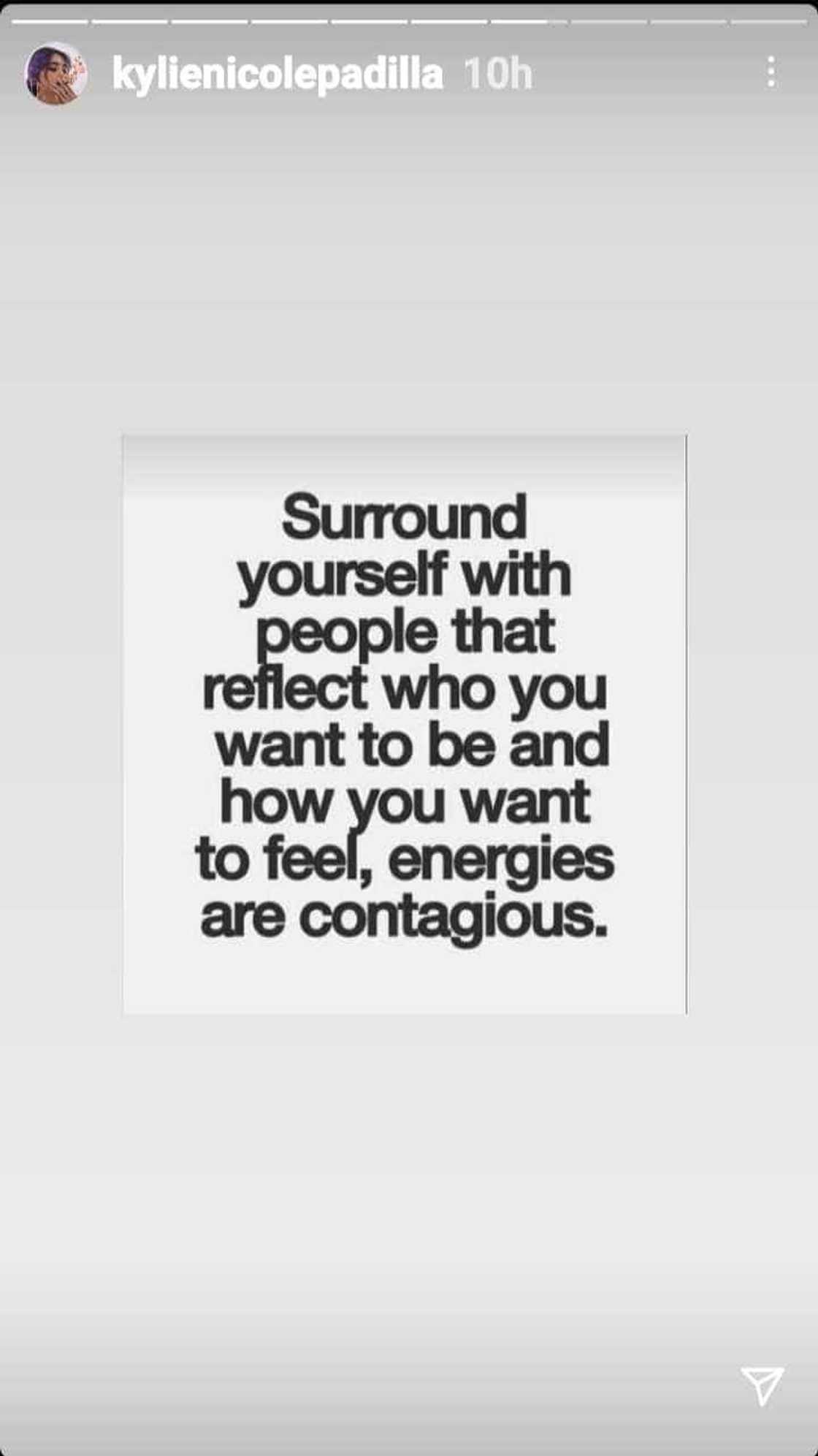 Kylie Padilla posts about people to “surround yourself with” Kylie Padilla posts about people to “surround yourself with”