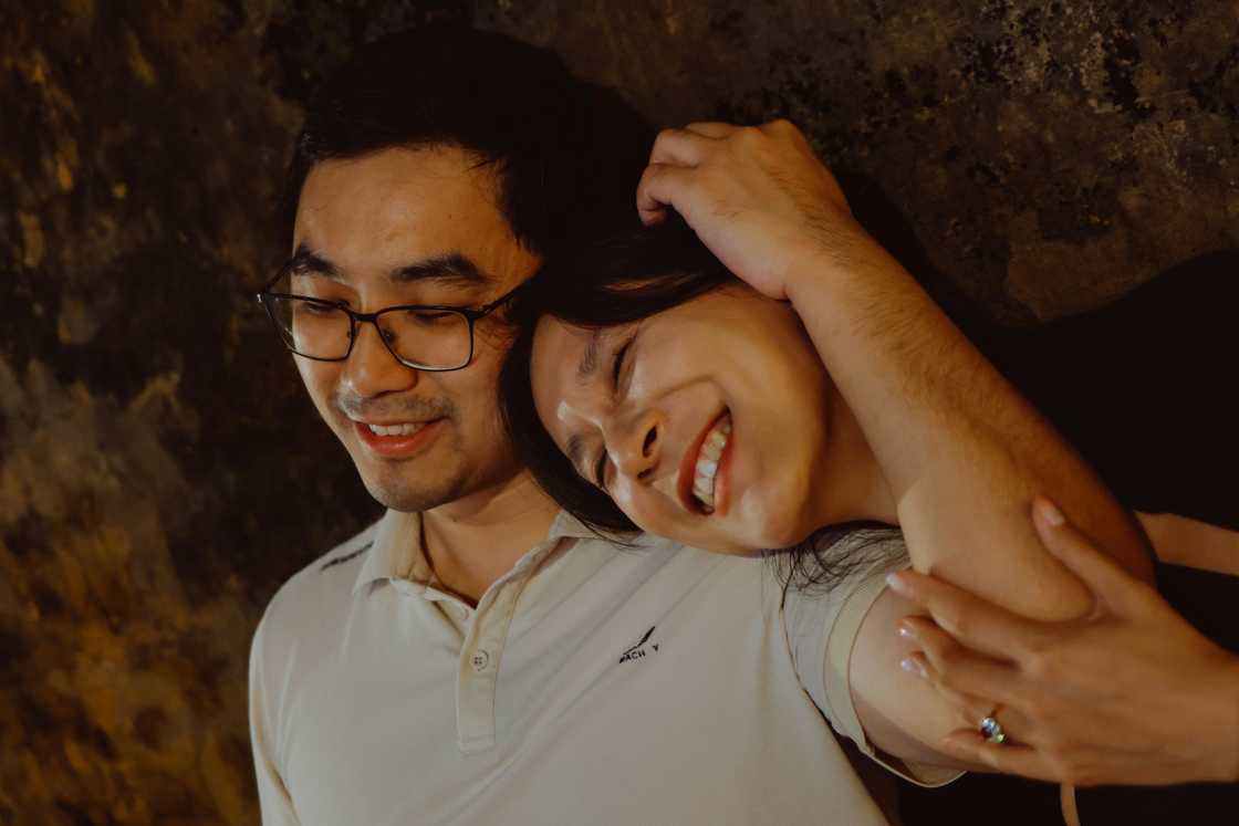 A happy couple A happy couple