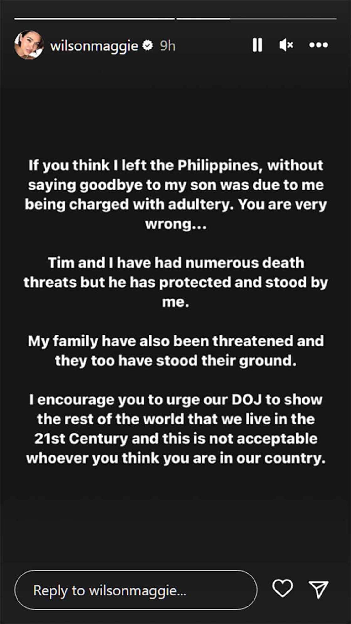 Maggie Wilson, nagpakawala ng malalim na hugot sa socmed: “You are very wrong” Maggie Wilson, nagpakawala ng malalim na hugot sa socmed: “You are very wrong”