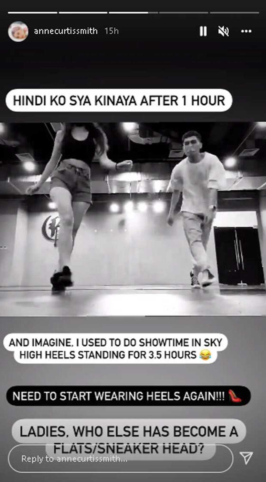 Anne Curtis, hindi kinaya mag-rehearse na naka-heels pagkatapos ng isang oras