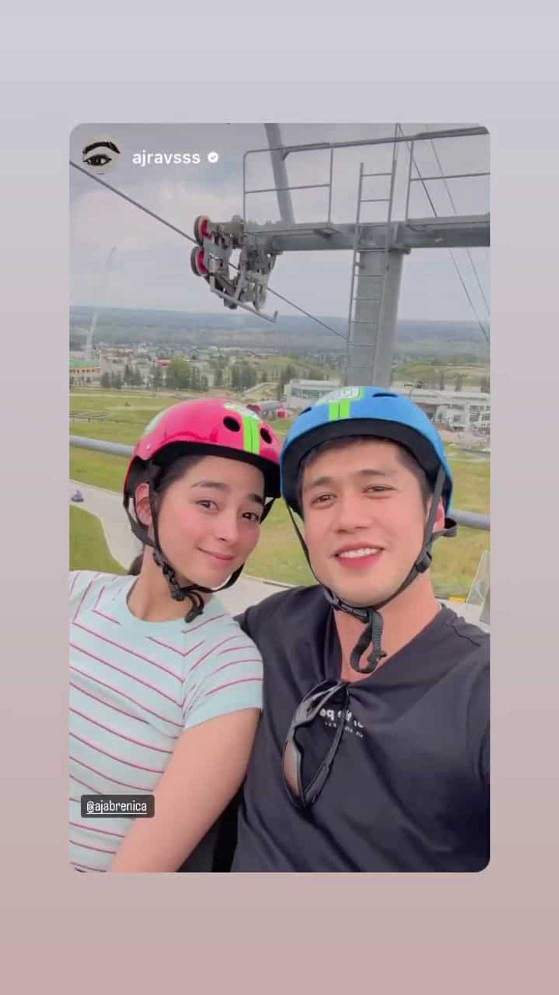 AJ Raval, ibinahagi sweet clip ng cable car-ride nila ni Aljur Abrenica