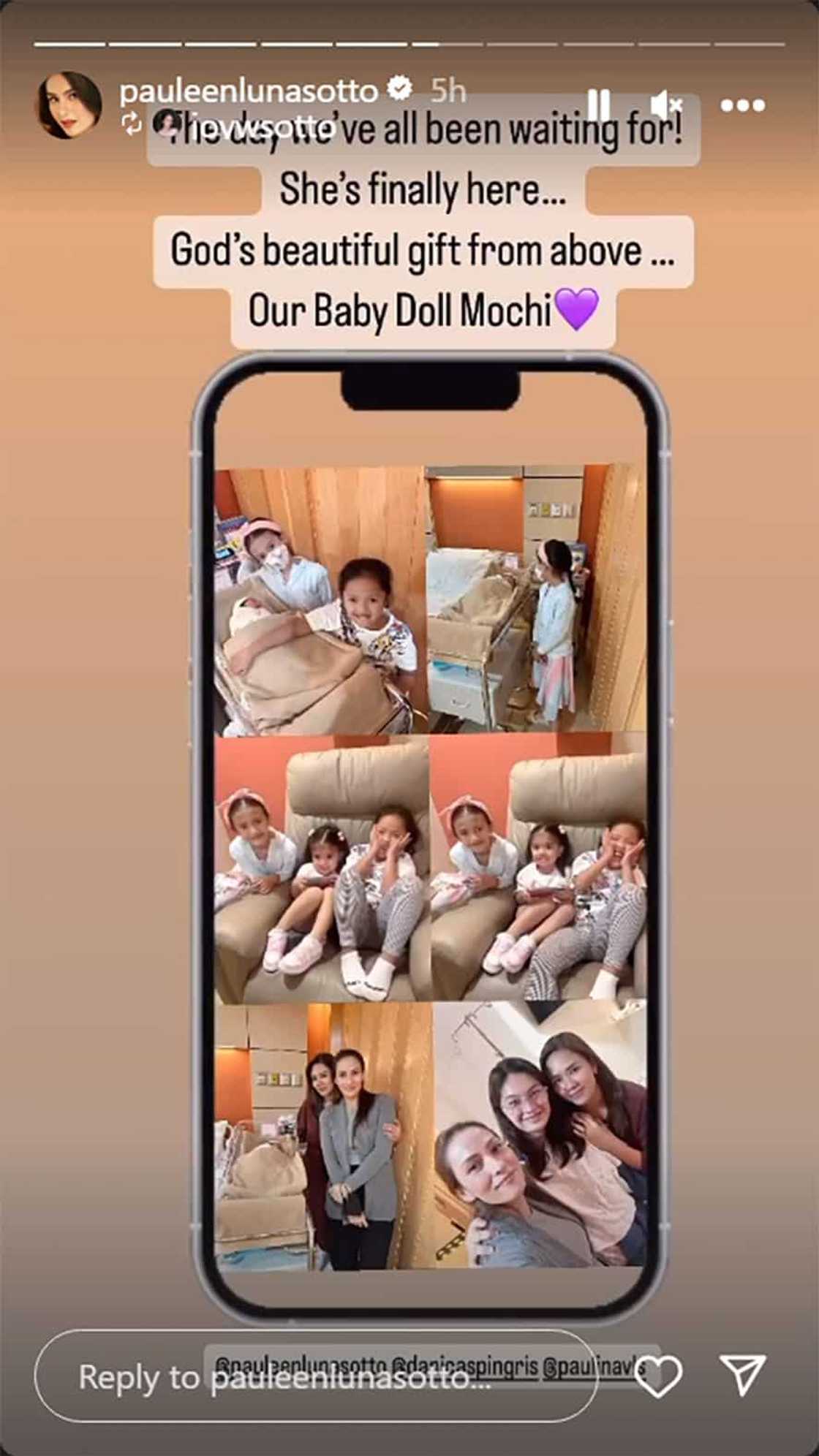 Baby Mochi, isang “beautiful gift from above” para sa pamilya Sotto Baby Mochi, isang “beautiful gift from above” para sa pamilya Sotto