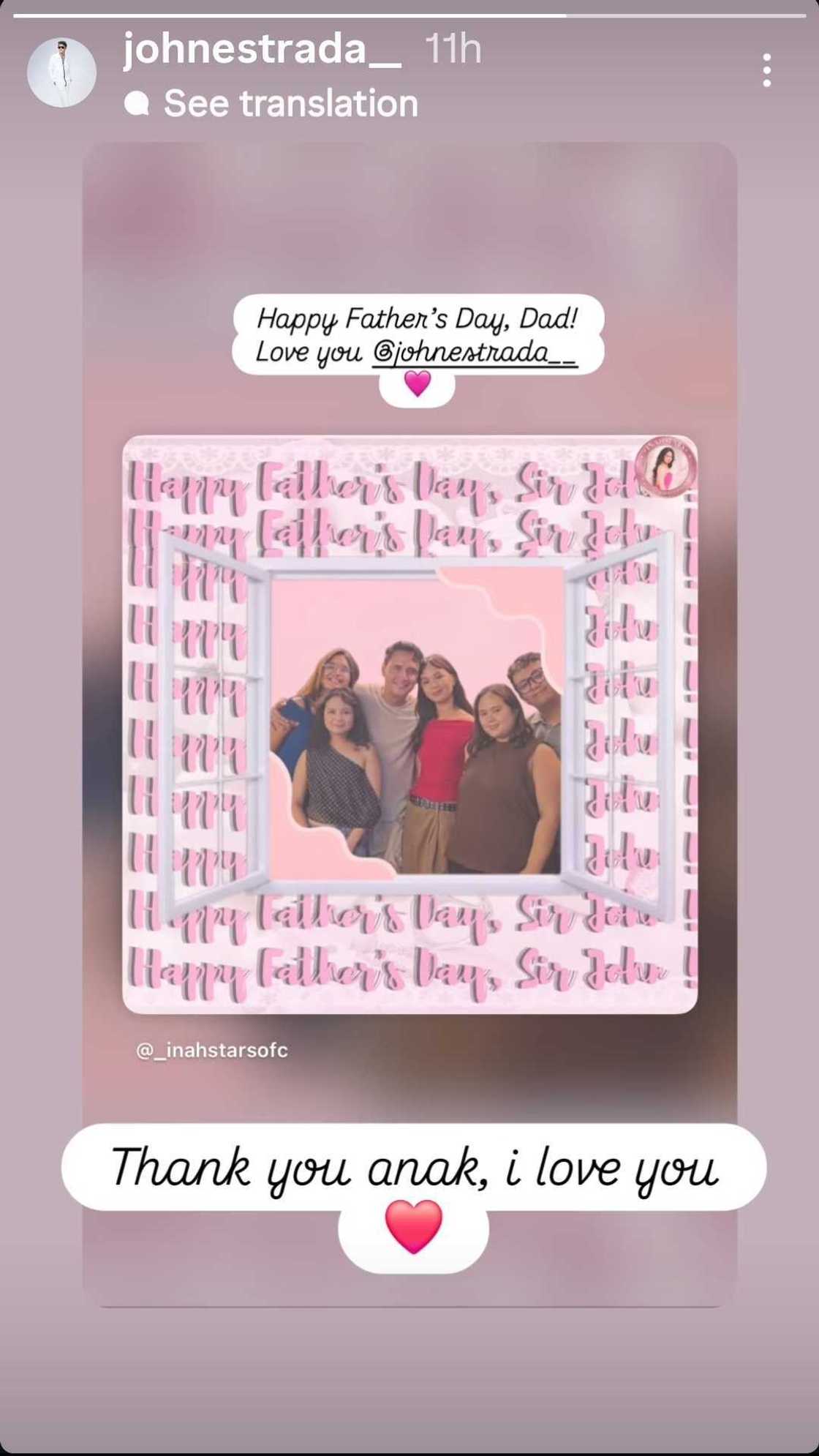 Inah de Belen, may sweet Father’s Day greeting para kay John Estrada; aktor, nag-reply