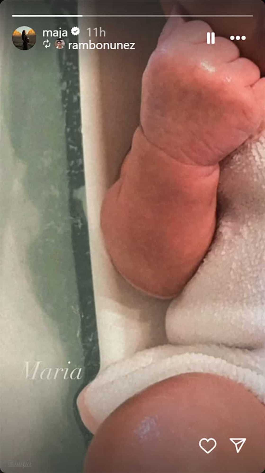 Maja Salvador, may pasilip na sa munting anghel na si Baby Maria Maja Salvador, may pasilip na sa munting anghel na si Baby Maria