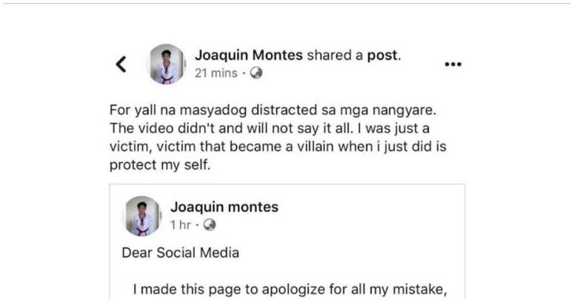 Ateneo student, nag-sorry na! Depensa niya, one-sided lang ang video Ateneo student, nag-sorry na! Depensa niya, one-sided lang ang video