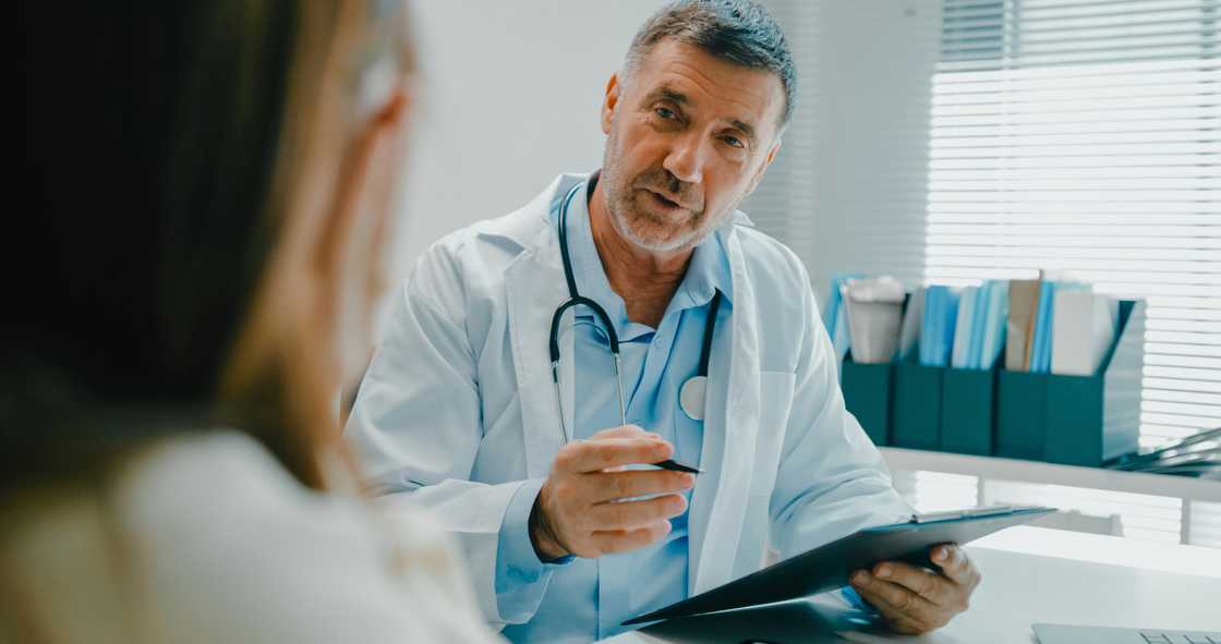 A patient and doctor